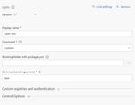 Screenshot of VSTS Build Task that runs the tests Screenshot of npm build step